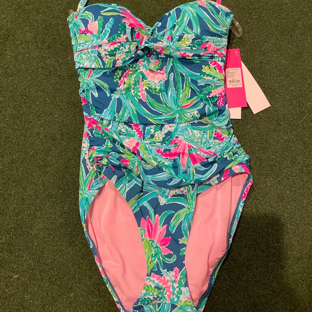 Lilly Pulitzer strap and strapless one piece swim